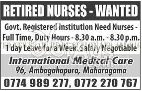 Caregivers Job Vacancies at International Medical Care
