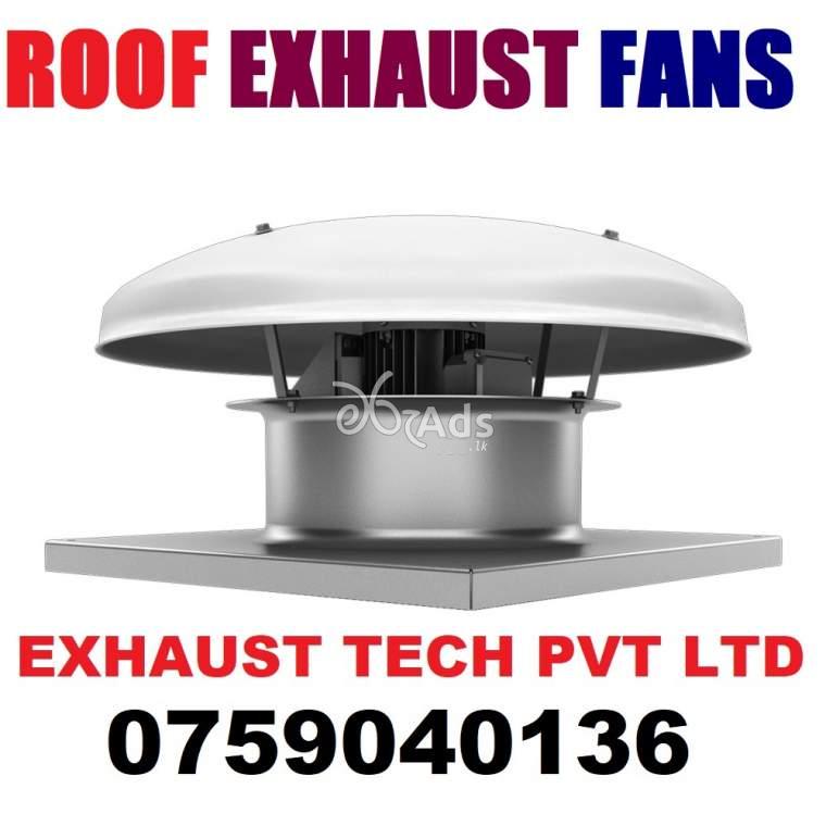 Electric roof exhaust fans, Roof extractors, Ventilation systems in