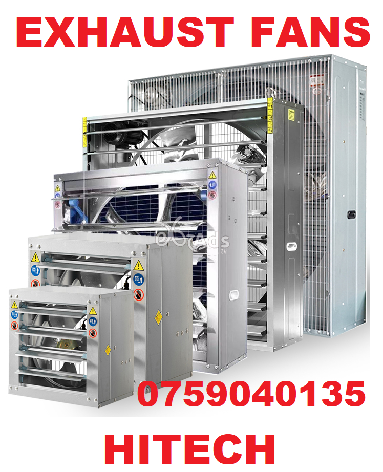 Industrial 3ft ,4ft Exhaust fans, industrial close door, exhaust box