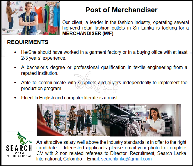 Post of Merchandiser