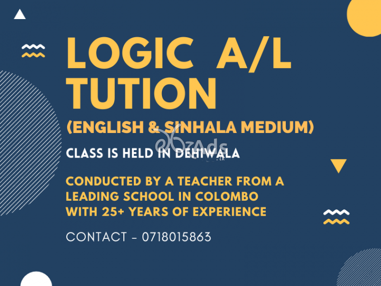 Logic A/L Classes (English & Sinhala Medium) in Dehiwala