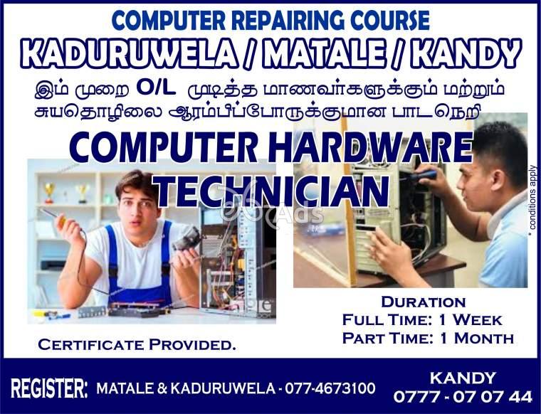 Computer Repairing Course in Matale