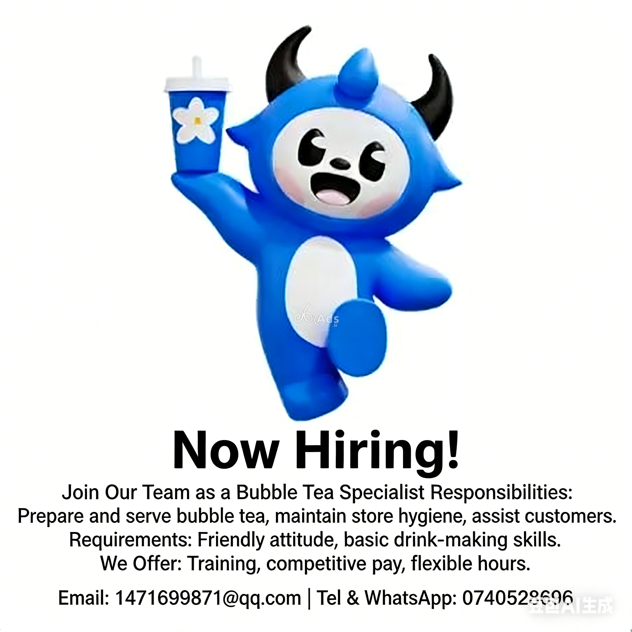 Milk Tea Shop Assistant, Barista - Bing Chun Shop