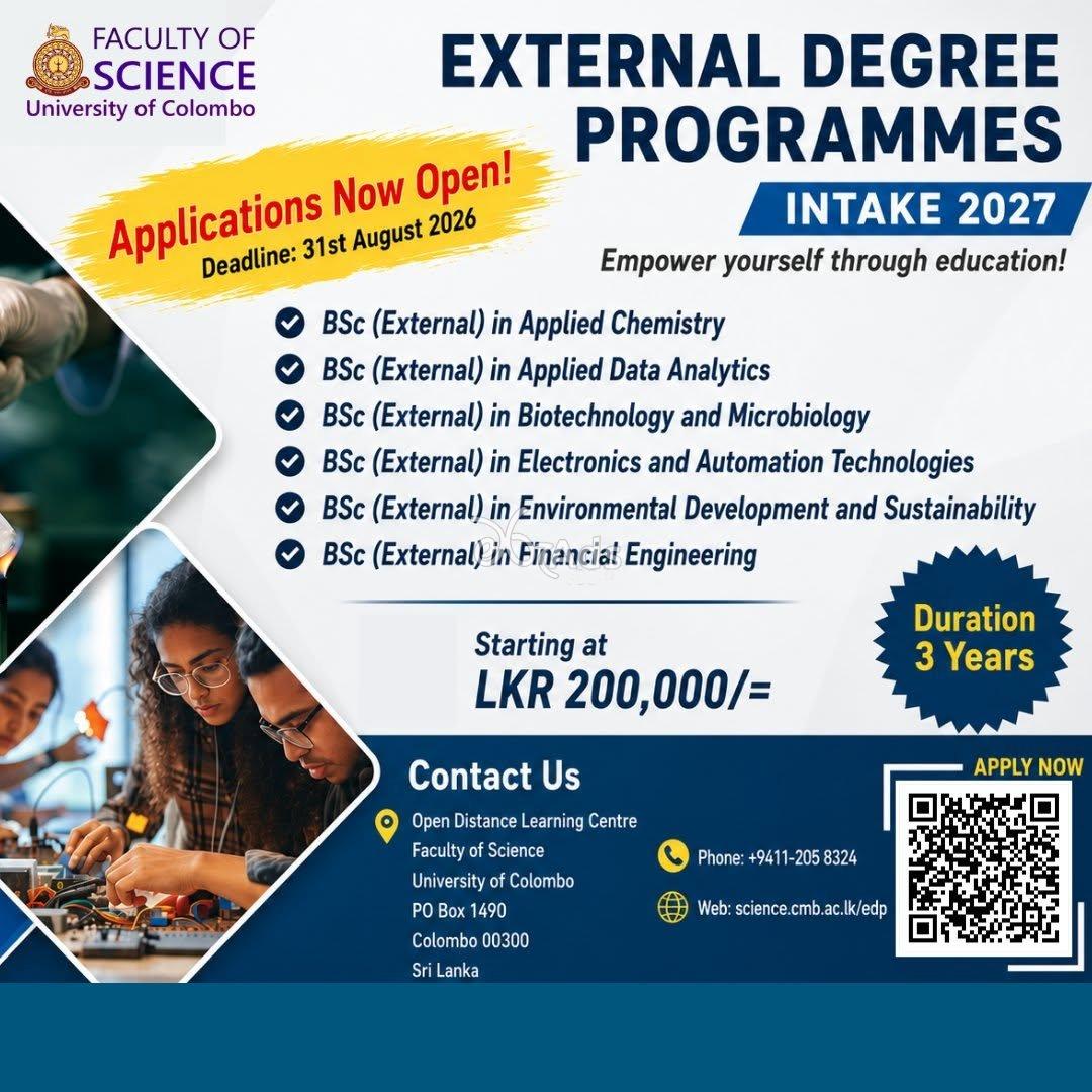BSc External Degree Programs - University of Colombo