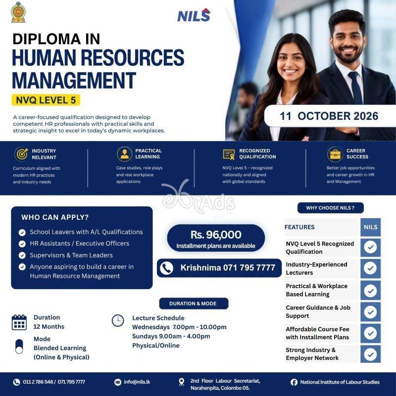 Diploma in Human Resources Management - National Institute of Labour Studies