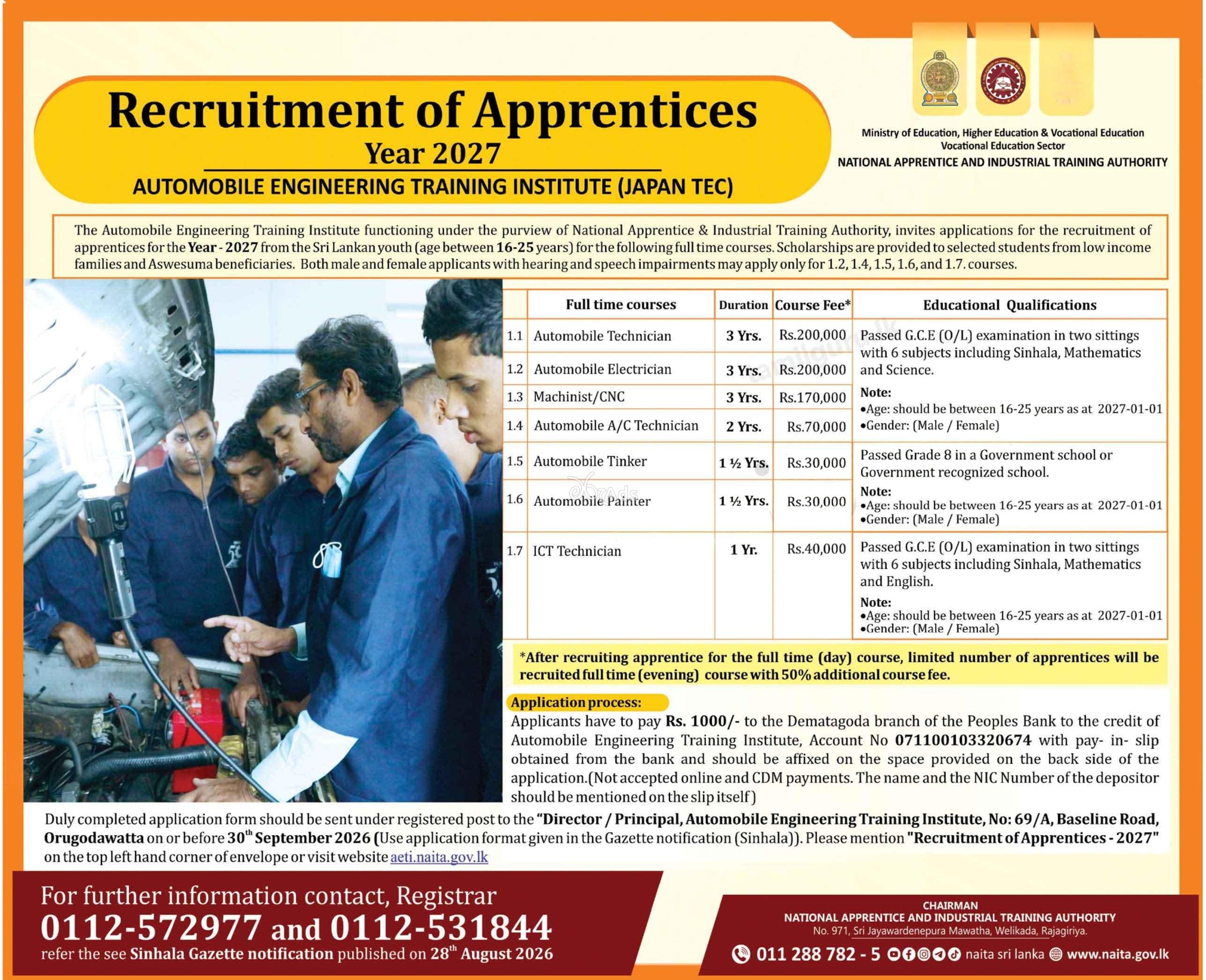 Full Time Courses - Automobile Engineering Training Institute (AETI)
