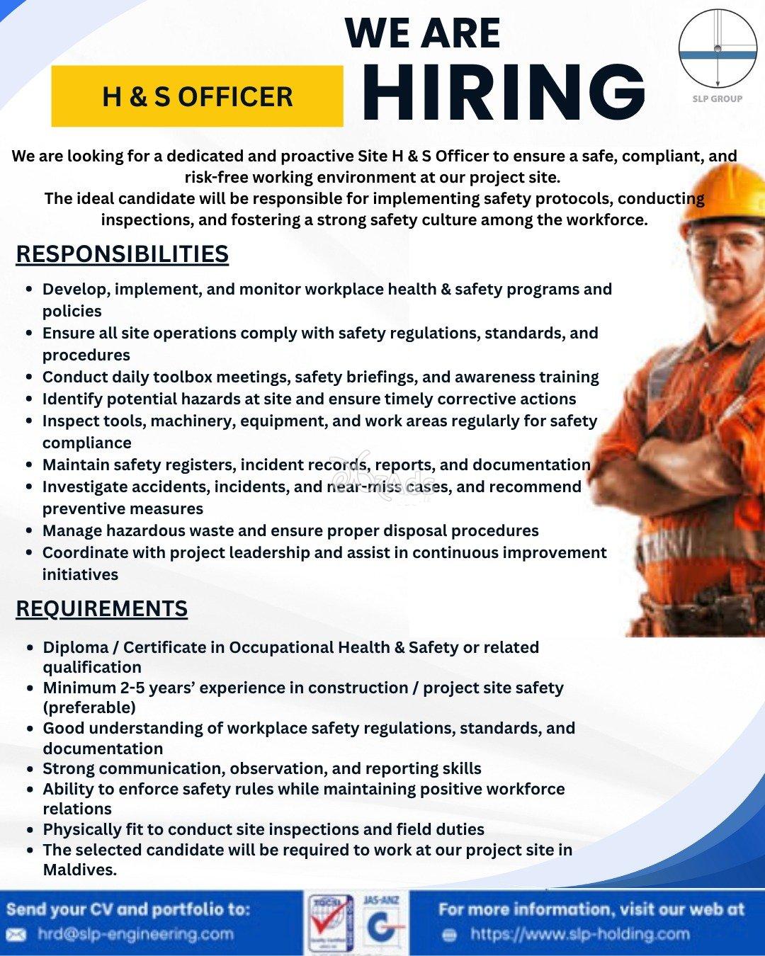 H & S Officer - SLP Group
