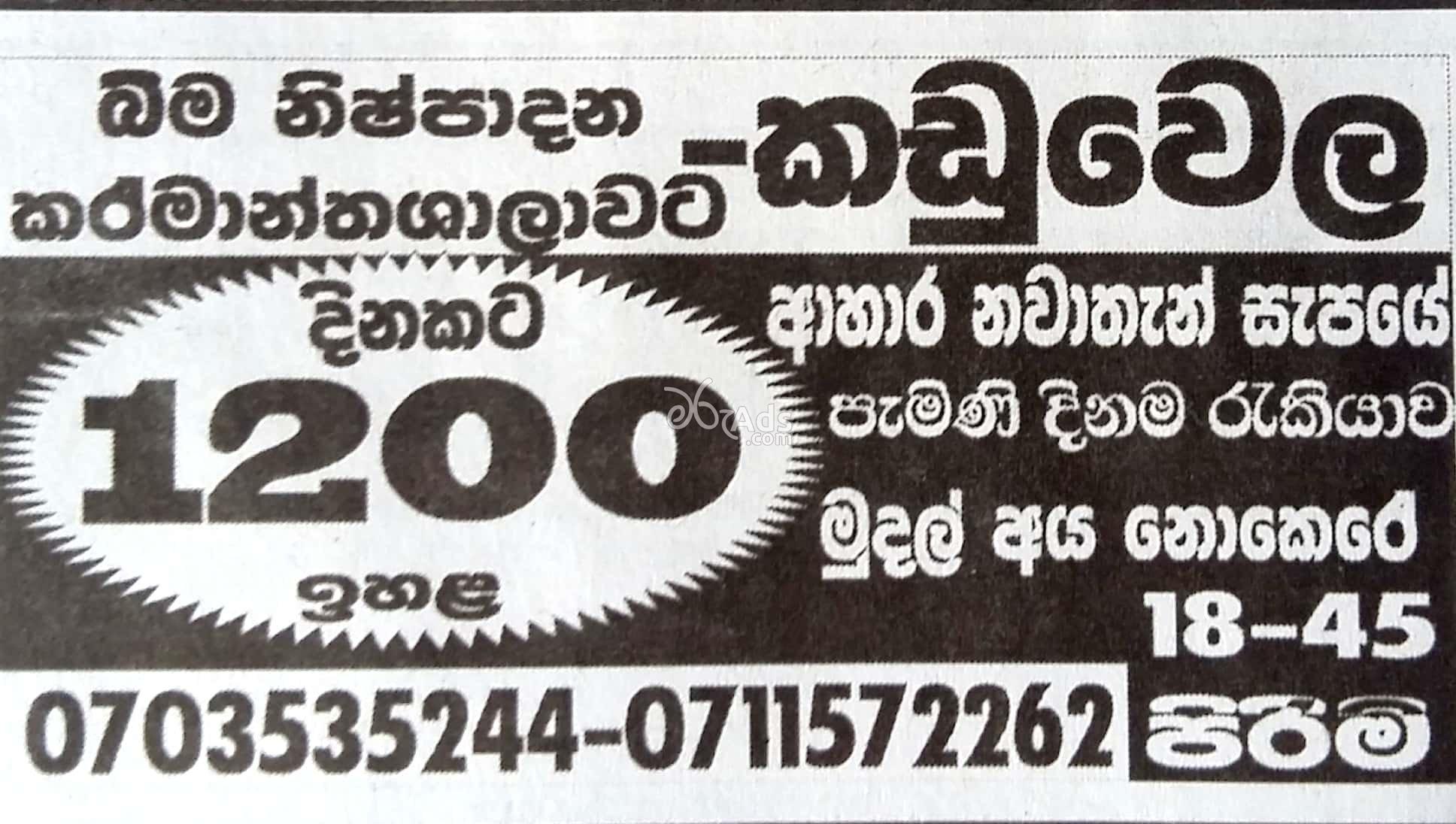 Workers Job Vacancies