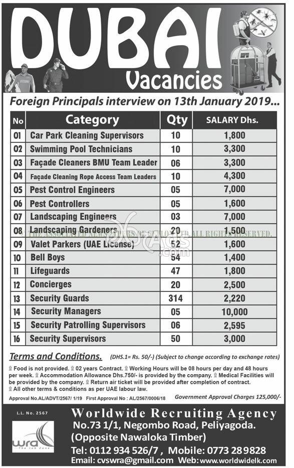 Vacancies in Dubai