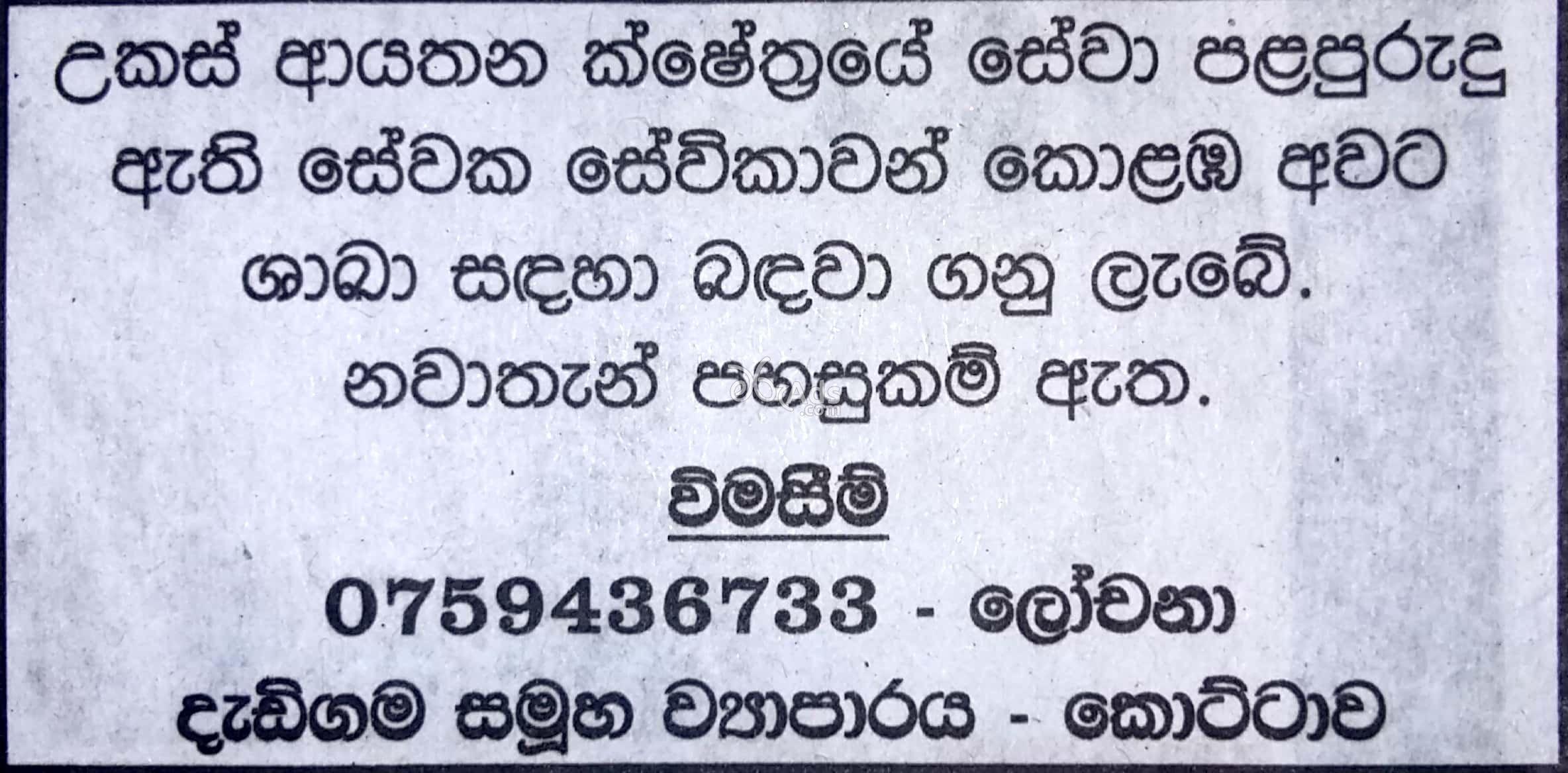 Sales Assistants Vacancies at Dedigama Group of Companies