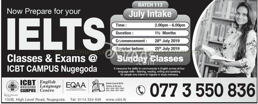 IELTS Classes & Exams at ICBT Campus