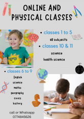 Online and Physical Classes, maruads.lk