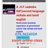 Second Language Sinhala And Tamil - Online individual Class And Group Class, maruads.lk