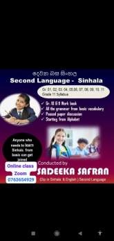 Second Language Sinhala And Tamil - Online individual Class And Group Class, maruads.lk